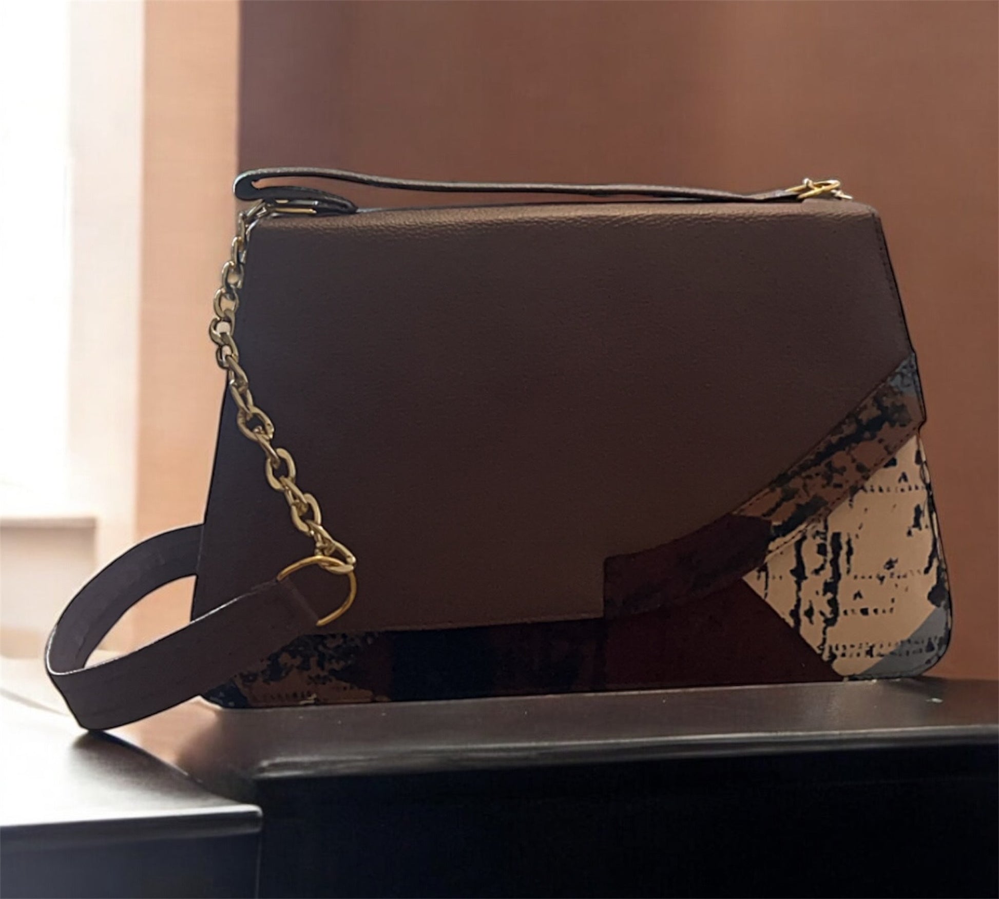 SAC A MAIN EN PAGNE MARRON