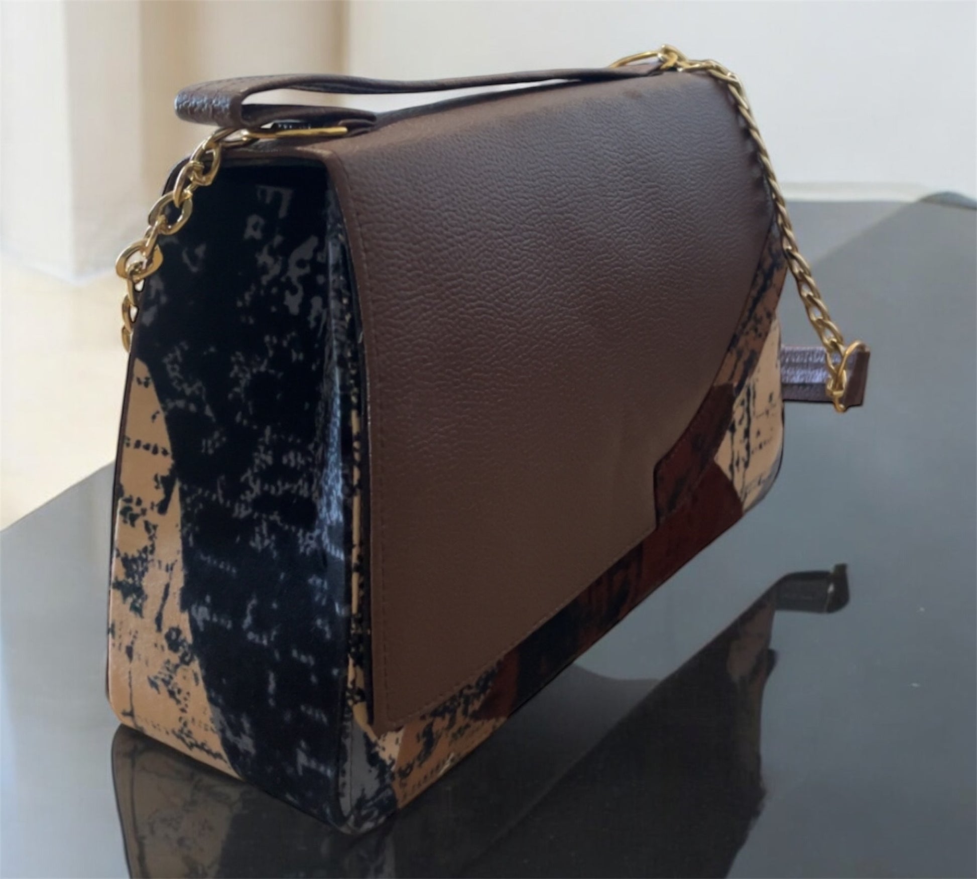SAC A MAIN EN PAGNE MARRON